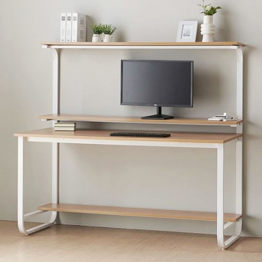 헤이미쉬홈 샘스틸 2단 하이 철제 컴퓨터 책상 (1500x620)_이미지