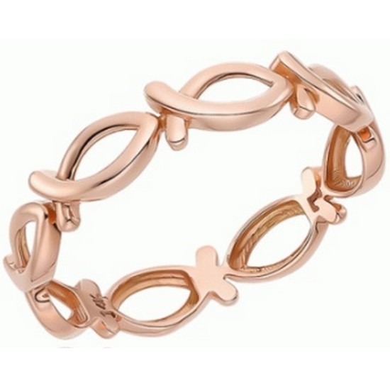 14K 이터니티 피시 물고기 반지 LRS22040G