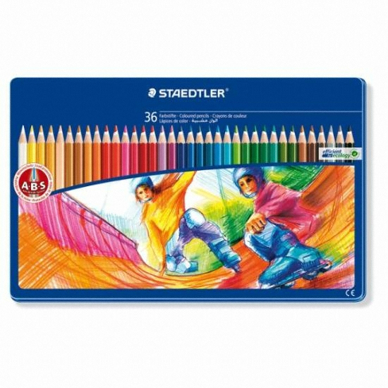 스테들러 노리스 틴케이스 색연필 145 (36색)_이미지
