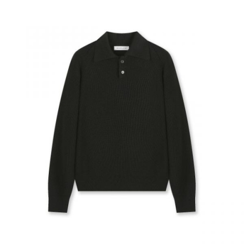 �����ؽ������۴� �񽽷ο� BESLOW REGULAR FIT COLLAR KNIT BLACK REFICOKNBK 365485