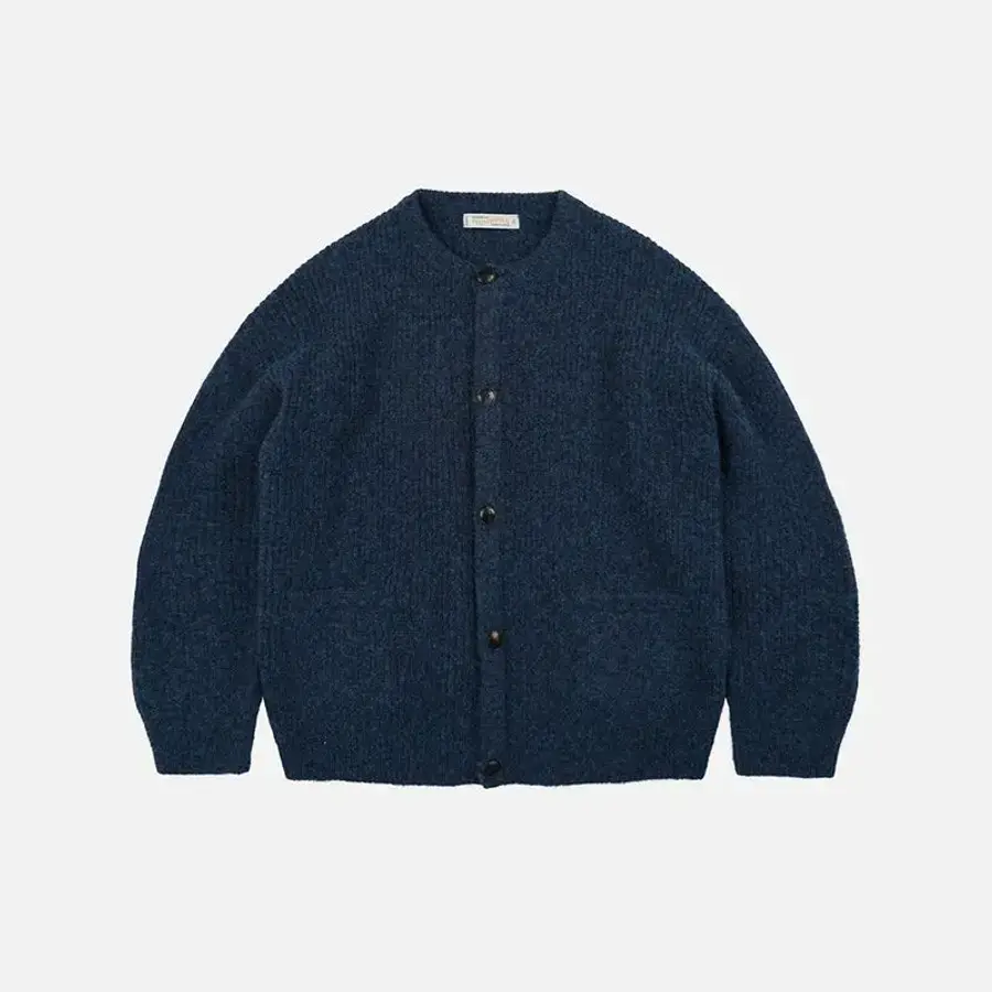 프리즘웍스 Brushed wool round cardigan _ indigo 3472672_이미지