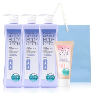 바세린 올데이 모이스처 바디로션 1000ml 2개 + 모이스처 EX 핸드앤네일 핸드크림 60ml_이미지