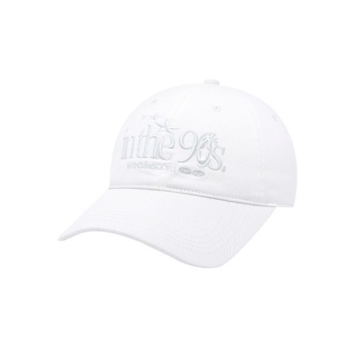 오드스튜디오 ODDSTUDIO 19일 배송 인 더 나인티스 자수 로고 볼캡 WHITE 5011971052 403150_이미지