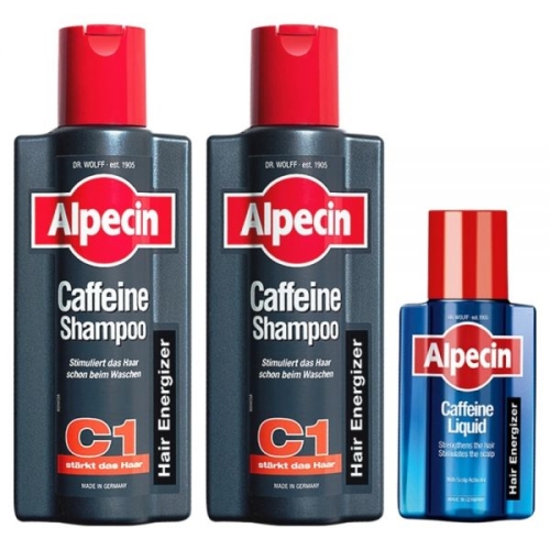 카페인 샴푸 C1 375ml 2개+카페인 리퀴드 75ml 3종세트
