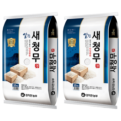 정직한농부 새청무 쌀 상등급 (10kg,2개)_이미지