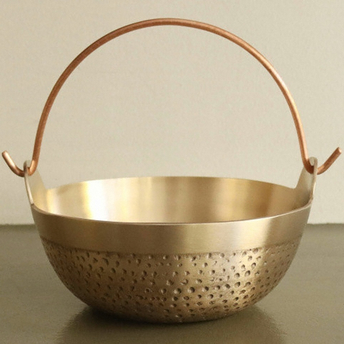 죽전도예 놋담 손잡이 샤브샤브 냄비 (소) [17cm]