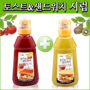 한과나라 토스트 샌드위치 시럽 480g 2종 (새콤달콤+매콤달콤)