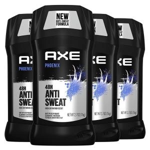 AXE 남성용 땀 억제 데오도란트 48시간 땀 및 악취 방지 피닉스 데오도란트 76.5g 2.7온스 4개 액스_이미지