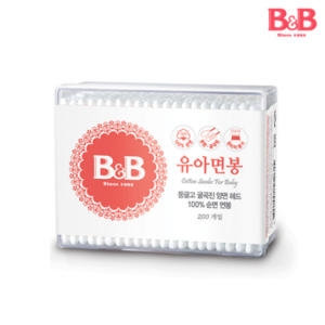 B&B 비앤비 유아용 면봉 원형 200P이미지입니다. 누르면 해당 게시물로 새창이동합니다.