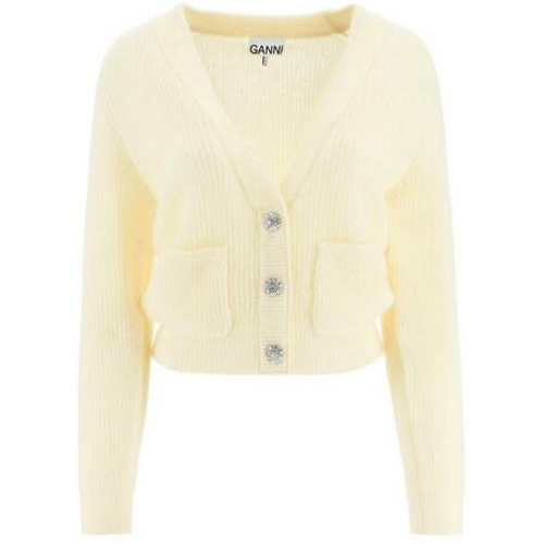 가니 크리스탈 버튼 가디건 K1802 (354, 옐로우)