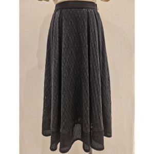 듀엘 니트 플레어 짜임 롱스커트 D233MSD301_이미지