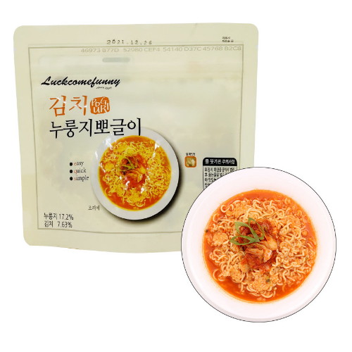 락컴퍼니 김치 누룽지 뽀글이 90g이미지입니다. 누르면 해당 게시물로 새창이동합니다.