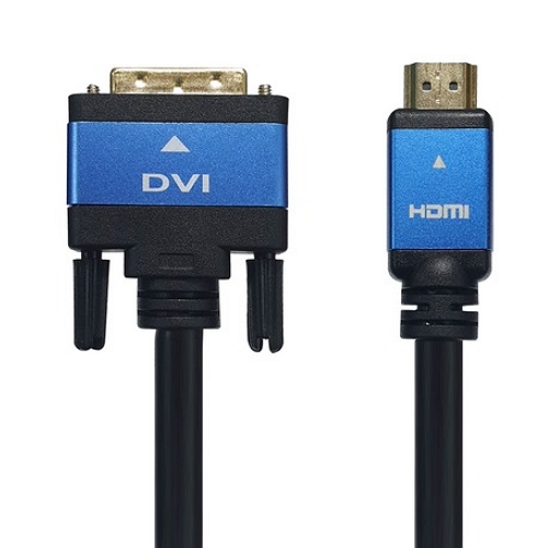 라인업시스템 LANSTAR LS-HD2DVT HDMI to DVI Blue Metal 케이블 (5m)_이미지