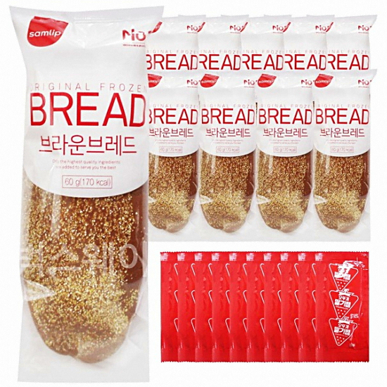 SPC삼립 브라운 브레드 60g + 일회용 딸기잼
