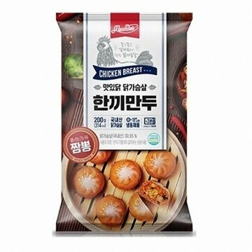 맛있닭 닭가슴살 한끼만두 짬뽕 200g (10개)