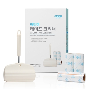 애터미 플로어 돌돌이 테이프 소파 카펫 먼지 털 롤 핸디 클리너 본체+리필 3개