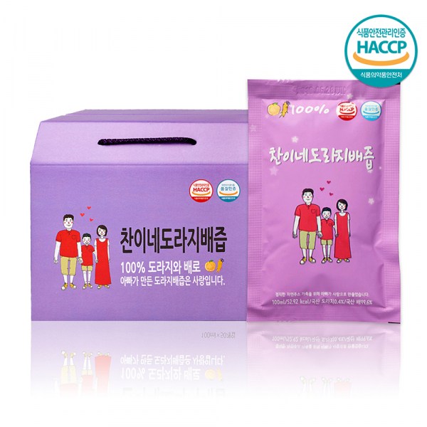 과원주식회사 찬이네 도라지배즙 100ml 30포 (1개)_이미지