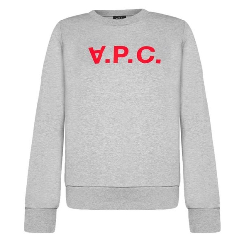 아페쎄 여성 VPC 벨벳 로고 맨투맨 그레이 44872878_이미지