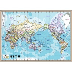 와이드맵 세계지도 110x75cm 세계전도 보기_이미지