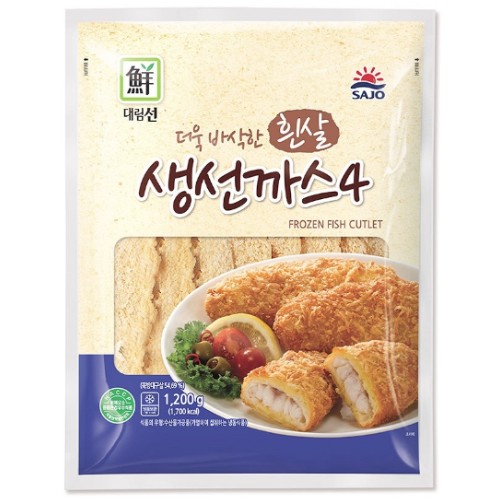 사조대림 대림선 흰살 생선까스4 1.2kg (3개)_이미지