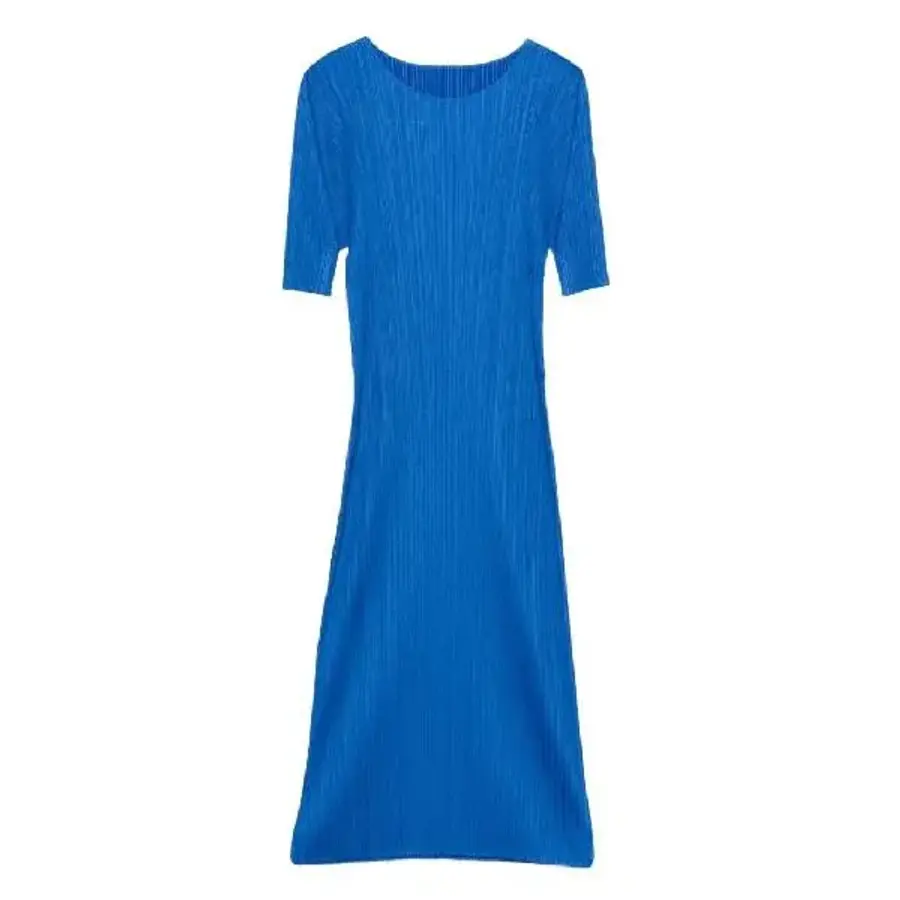 이세이미야케 먼슬리 컬러 어거스트 플리츠 미디 드레스 PP58JH12772 T