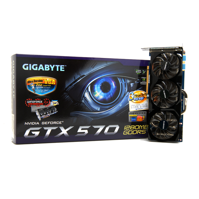 GIGABYTE 지포스 GTX570 UDV Over D5 1.2GB WINDFORCE 3X_이미지