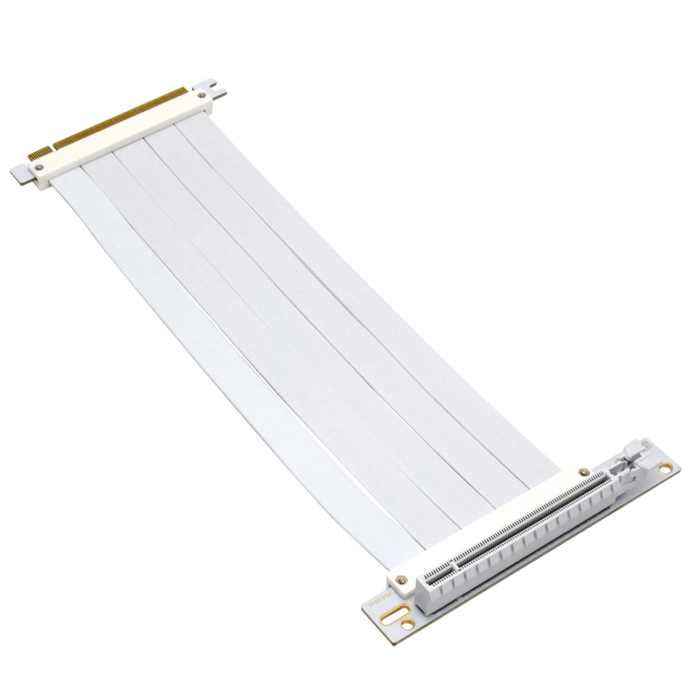 AONE PCI-E 4.0 16X 250mm 라이저 케이블 (화이트)_이미지