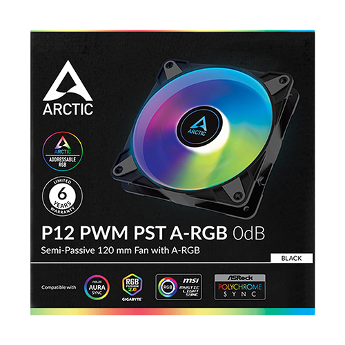 ARCTIC P12 PWM PST ARGB 서린 (블랙)_이미지