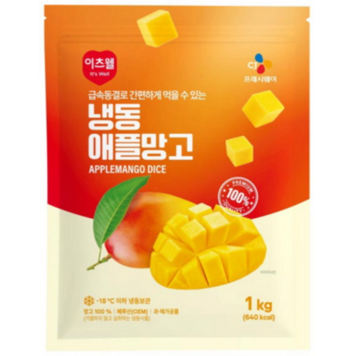 이츠웰 냉동 애플망고 1kg (1개)_이미지