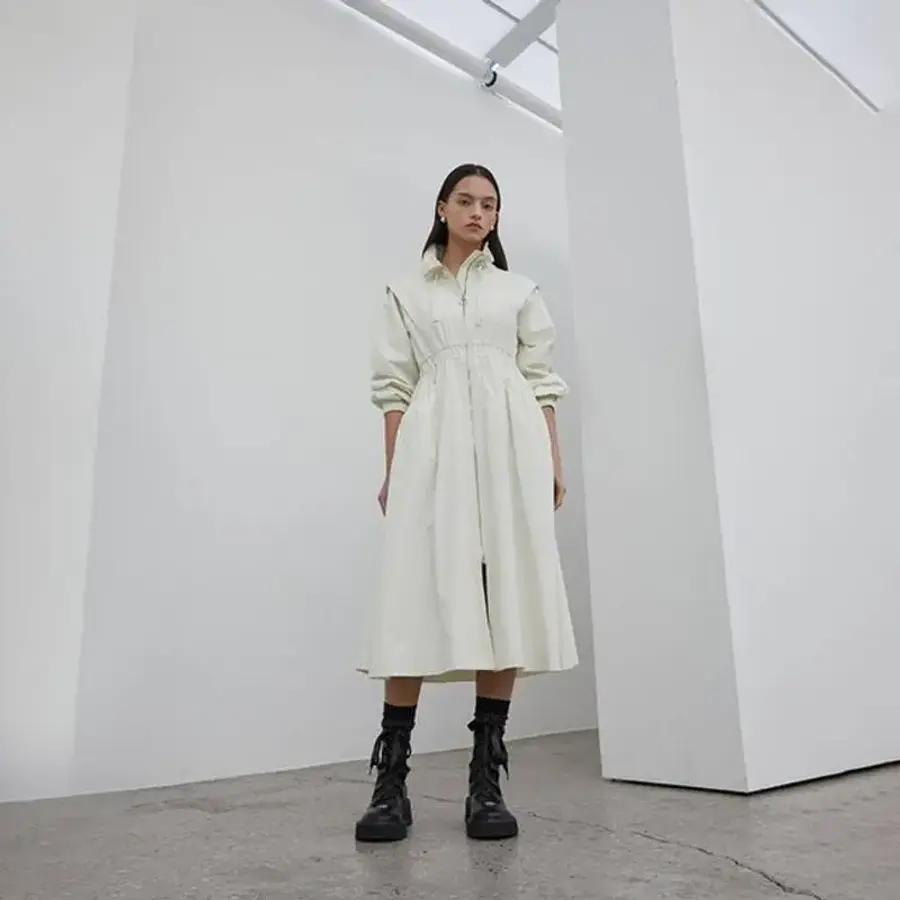 아이올리 에고이스트 셔링 포인트 하이넥 롱 플레어 JPEQ1WC261 954204