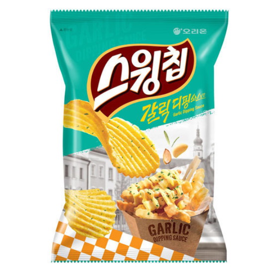오리온 스윙칩 갈릭디핑소스맛 60g (2개)