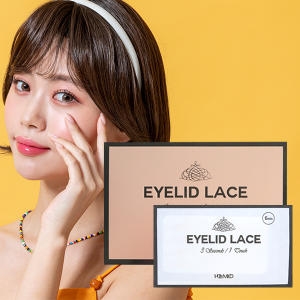 홀리미코 쌍꺼풀 레이스 1박스 4mmx2장+6mmx3장 30쌍 +집게+보관함_이미지