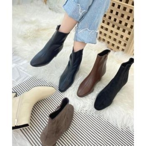 슈썸 RJ-r18088 여성 스웨이드 가죽 편한 칼부츠 워커 S10959755_이미지