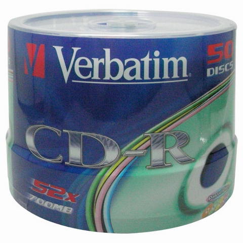 버바팀 CD-R 700MB 52x 5컬러 Japan 케익 50장_이미지