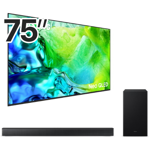 삼성전자 네오QLED KQ75QNH80AFXKR (벽걸이+사운드바, HW-B650F)_이미지