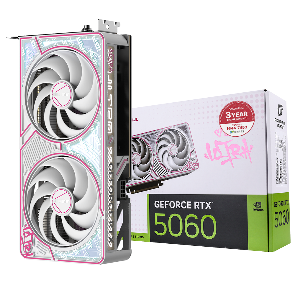 COLORFUL iGame 지포스 RTX 5060 ULTRA DUO OC White D7 8GB 도우정보_이미지