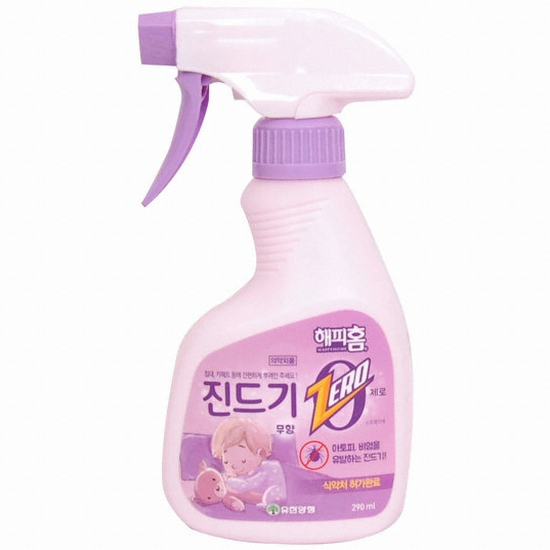 유한양행 해피홈 진드기 제로 스프레이 290ml (5개)