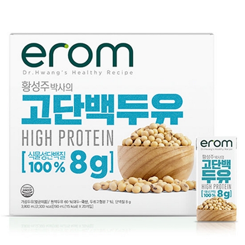 이롬 황성주 박사의 고단백 두유 190ml (80개)