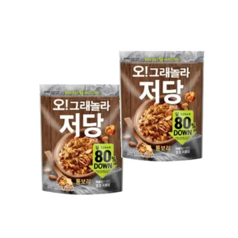 오리온 마켓오 오 그래놀라 저당 통보리 360g (4개)