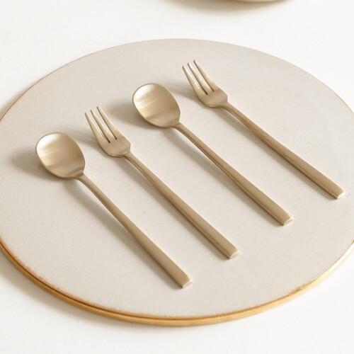 유기 달 티스푼 + 티포크