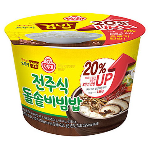 오뚜기 맛있는 오뚜기 컵밥 전주식 돌솥비빔밥 269g이미지입니다. 누르면 해당 게시물로 새창이동합니다.