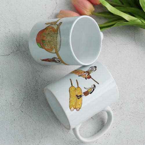 꾸밈 디자인머그컵 편의점음식