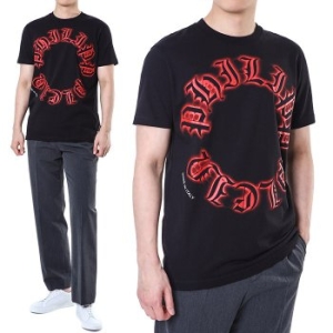 필립플레인 스틸래더패치 고딕로고프린트 라운드티/FADC MTK7606 PJY002N 02_이미지