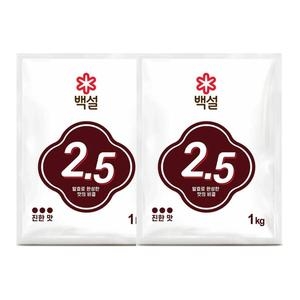 CJ제일제당 백설 발효 조미료 2.5 1kg (2개)