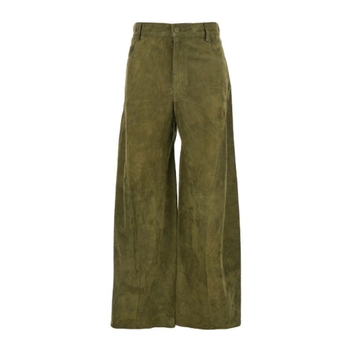 마르니 올리브 그린 와이드 팬츠 PAMX0592A0 ULA76100V58_이미지