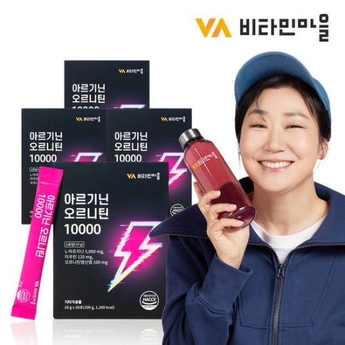 엘에스생명과학 비타민마을 아르기닌 오르니틴 10000 30포 (4개)_이미지