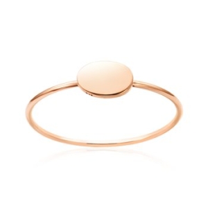 비앤비골드 14K 미니 타원 각인 커스텀 텐션링 반지 NPR41945