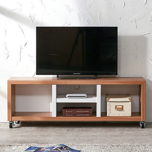 퍼스웰 이동식 바퀴형 1단 거실장 1200_이미지