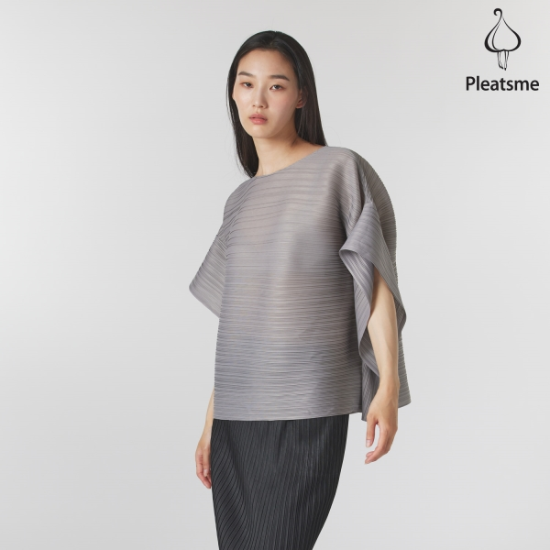 플리츠미 러플 판초 배트윙 블라우스 EPBLM124004