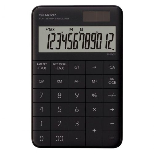 샤프 칼라계산기-블랙 EL-VM72BK이미지입니다. 누르면 해당 게시물로 새창이동합니다.